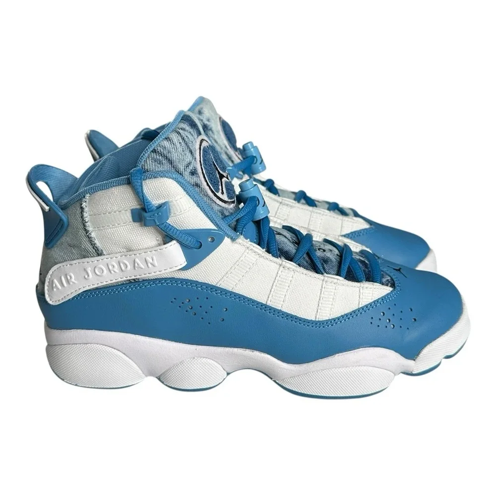NIKE AIR JORDAN 6 RINGS (GS) WHITE DUTCH BLUE 6.5Y WOMEN 8 DM8956-100